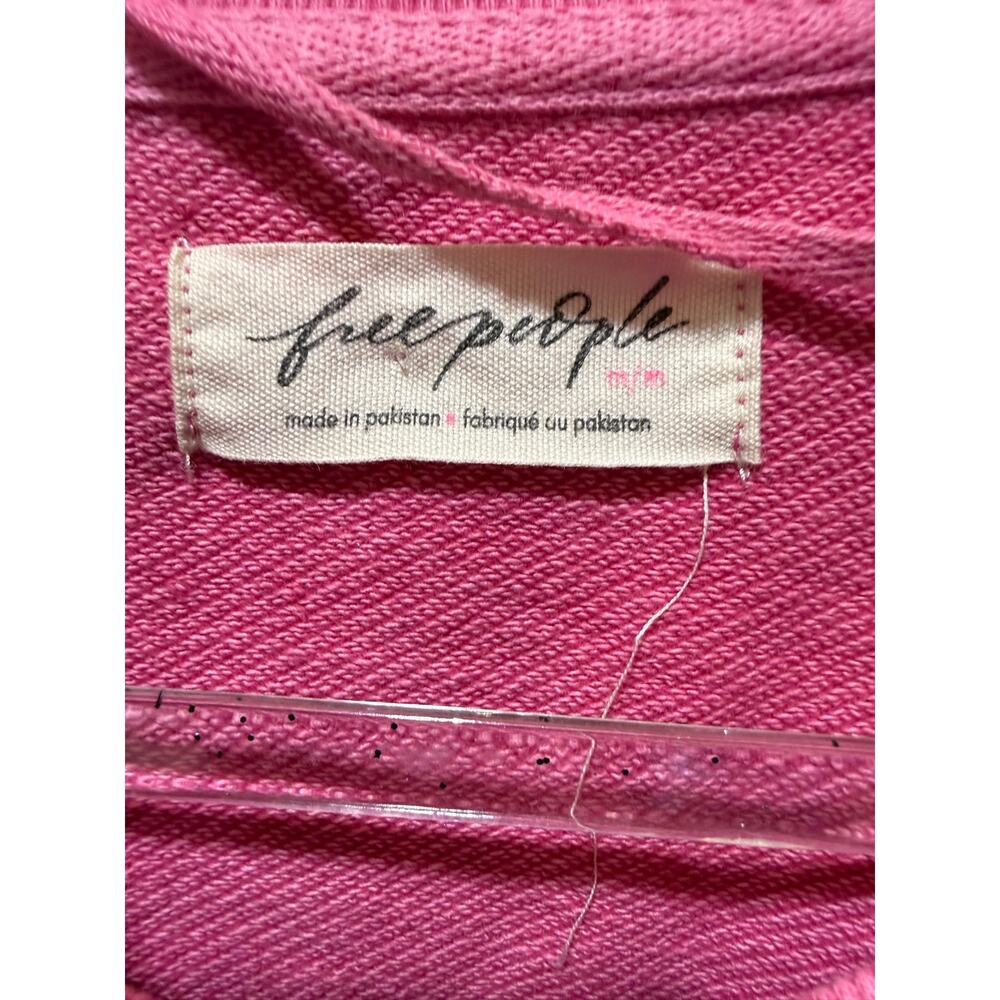 Free People Dion T-Shirt 3/4 Sleeves Oversized Fit Size - Picture 5 of 9